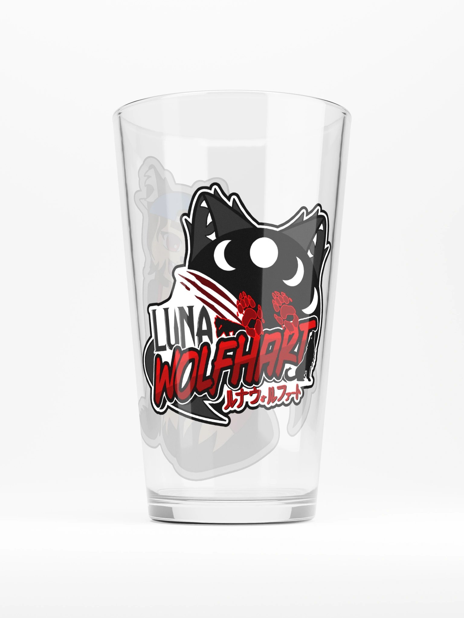 Luna - Chibi Logo Pint Glass product image (2)