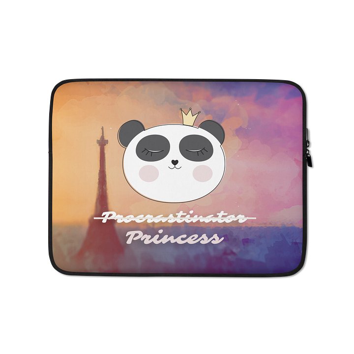 Procrastinator Princess Panda Laptop Sleeve product image (1)