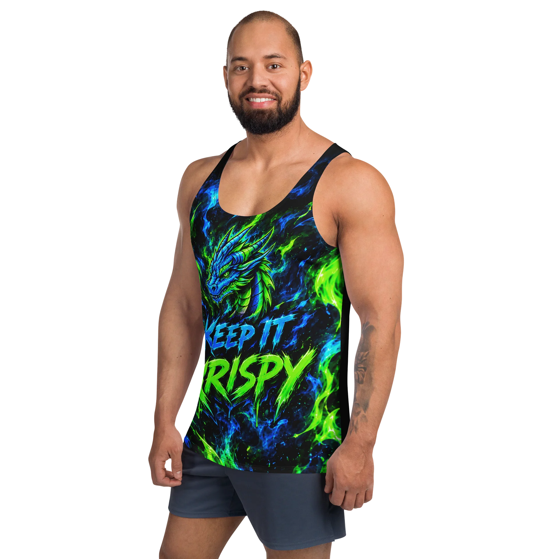 Keep It Krispy Neon Dragon Tank Top product image (2)