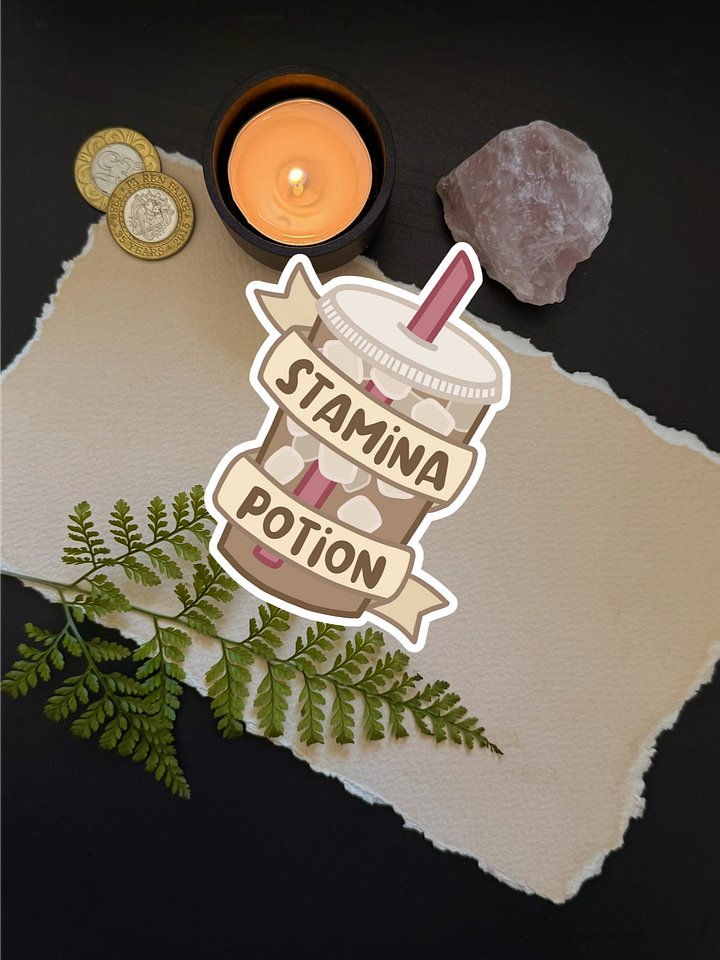 Iced Latte Stamina Potion - 2.75" Sticker product image (1)