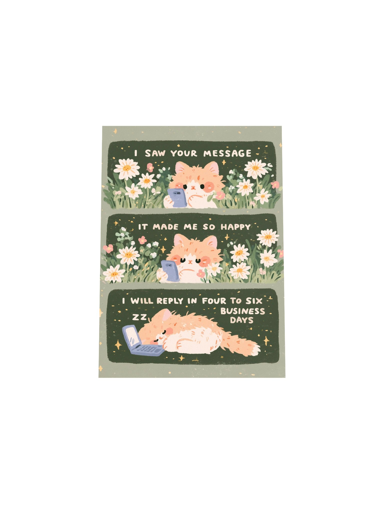 Pastel Cat Business Days Poster product image (34)
