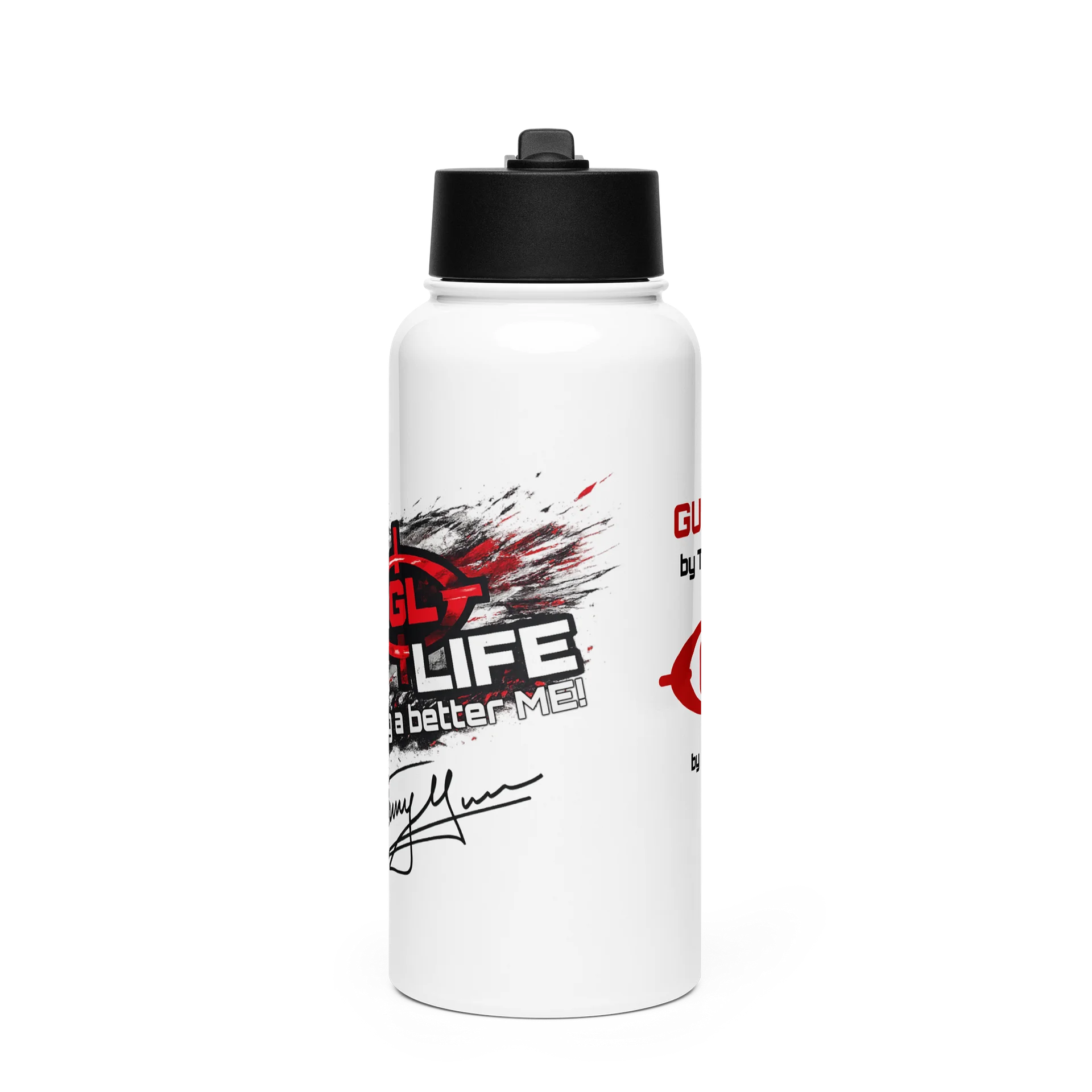 GunnLife White Shaker Bottle by Tommy Gunn® product image (1)