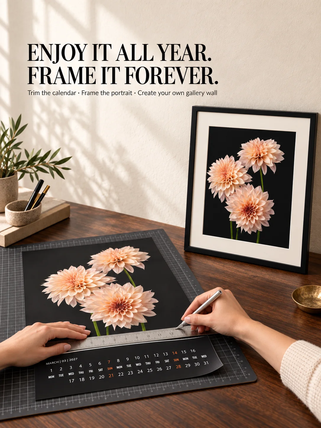 Dahlia Portraits 2027 - Printable Fine Art Calendar product image (5)
