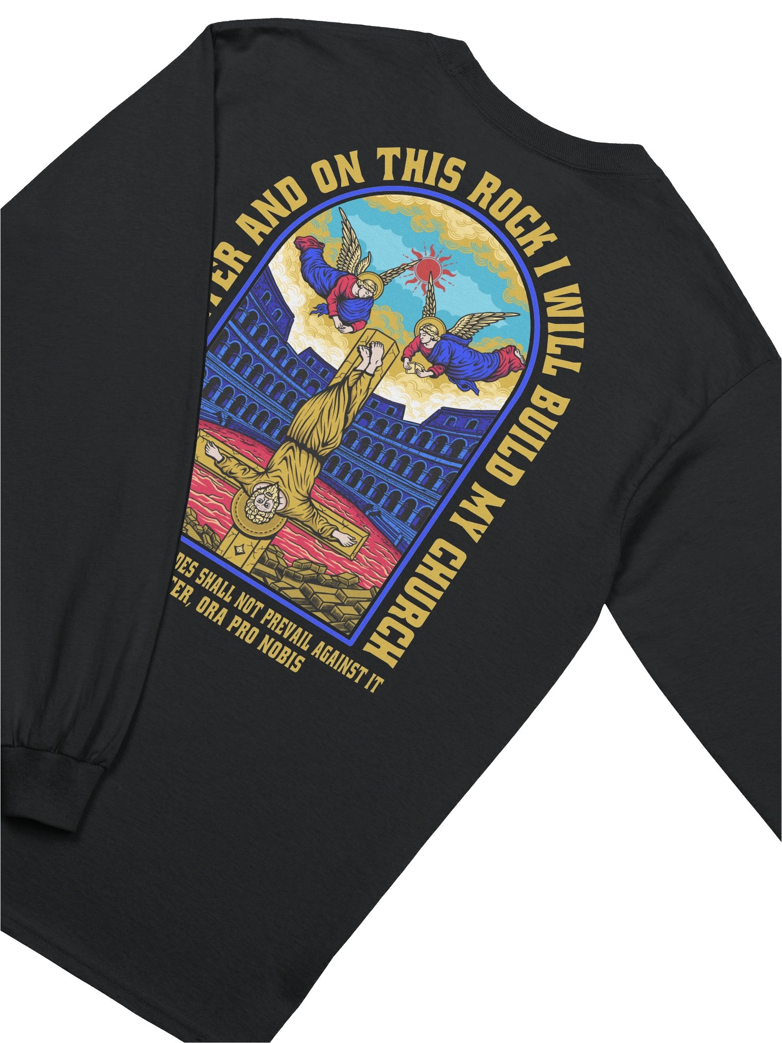 Saint Peter's Cross Long Sleeve T-Shirt product image (3)