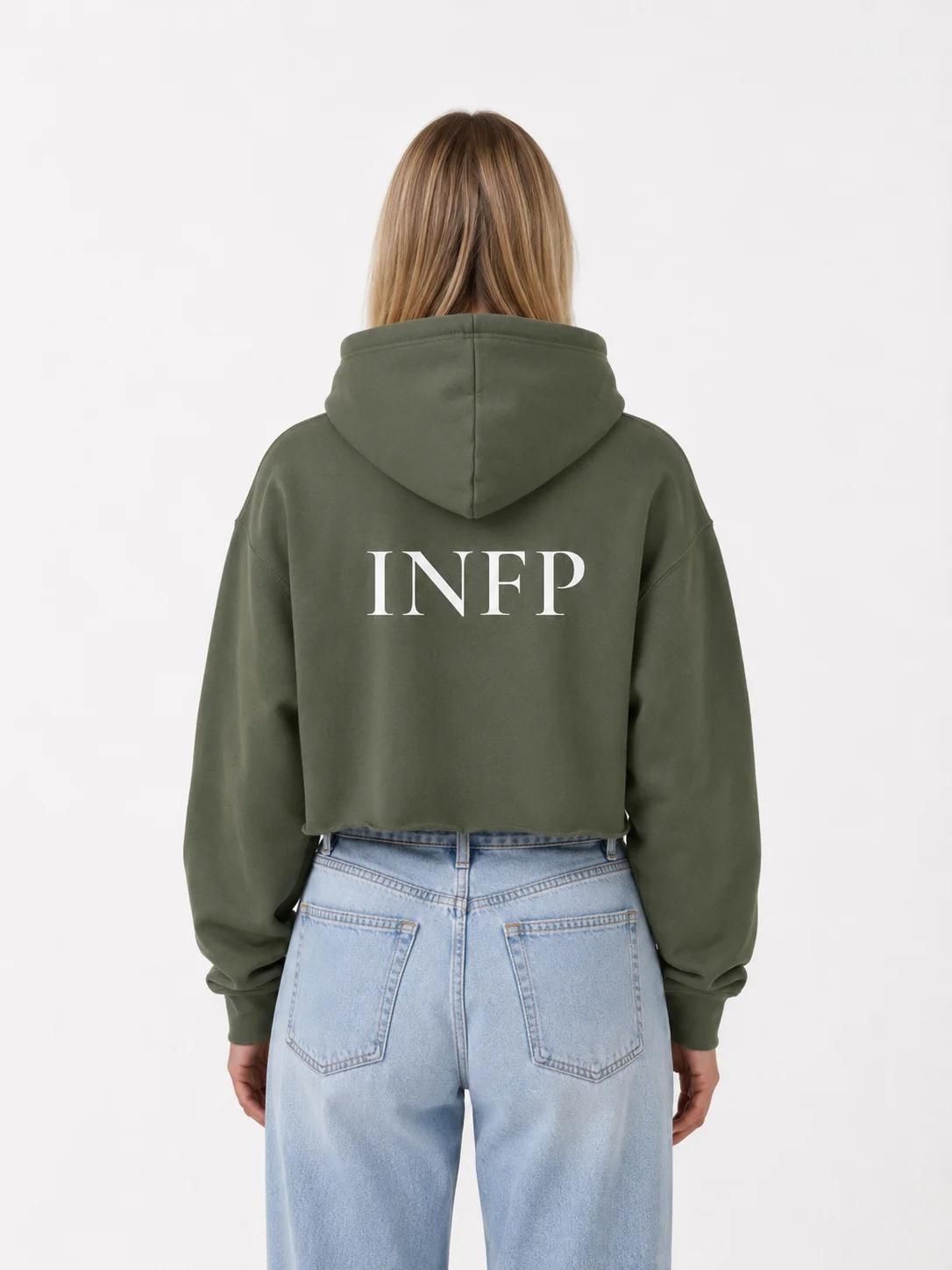 INFP Women’s Crop Hoodie – The Mediator | 77Scenarios product image (2)