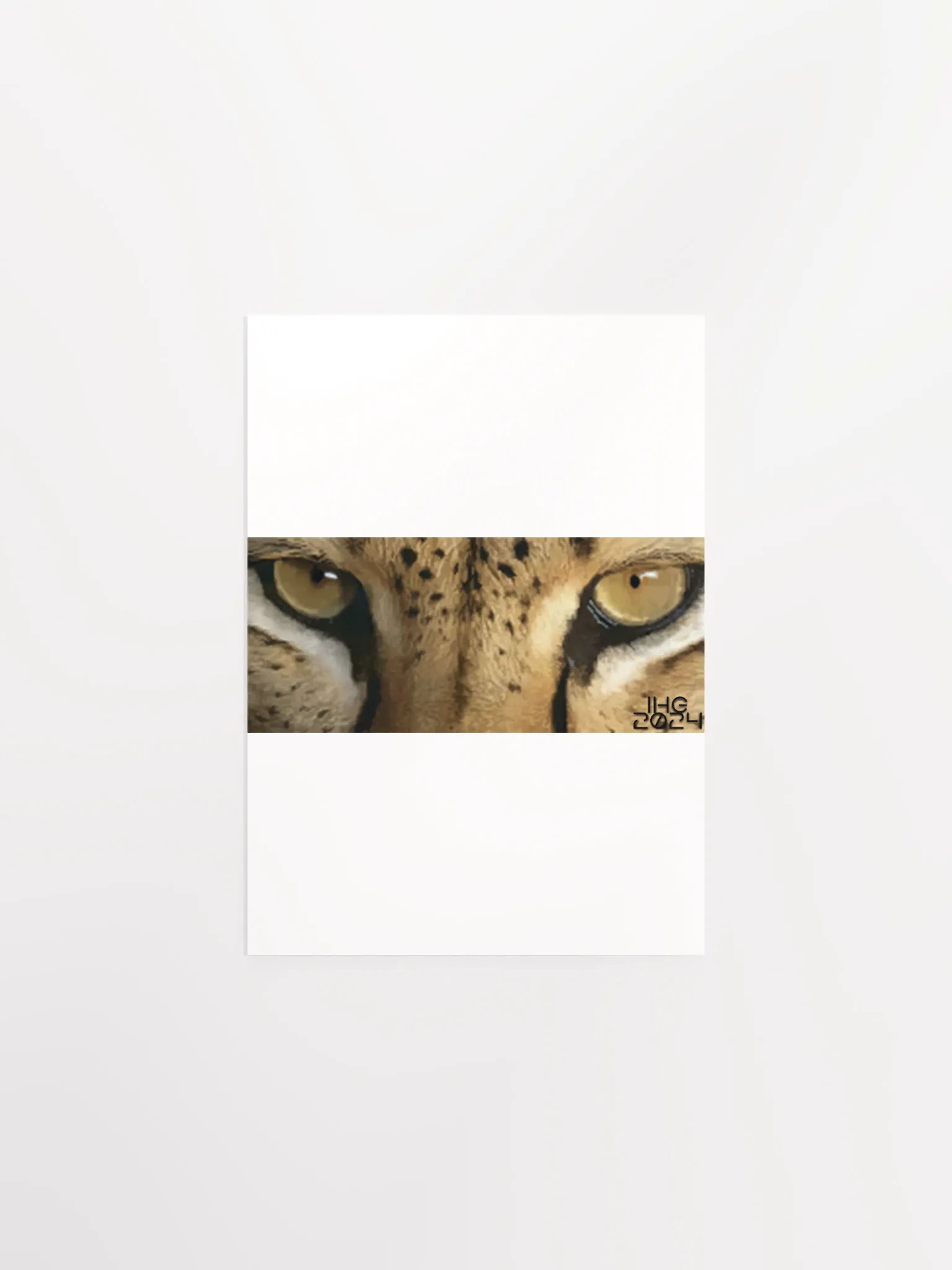 Cheetah Eyes Digital Drawing Matte Poster product image (1)