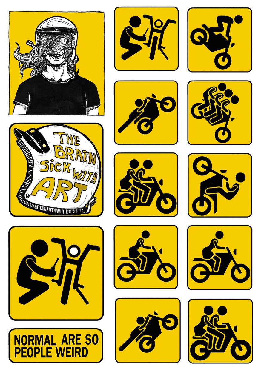 "Moto" 3 stickerset A5 product image (3)