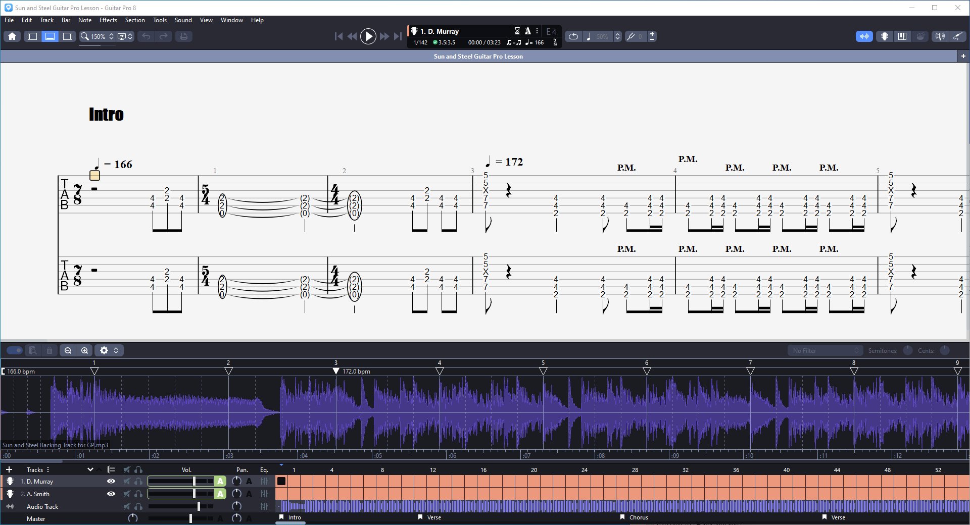 Sun and Steel PDF TAB + Backing Track MP3 product image (3)