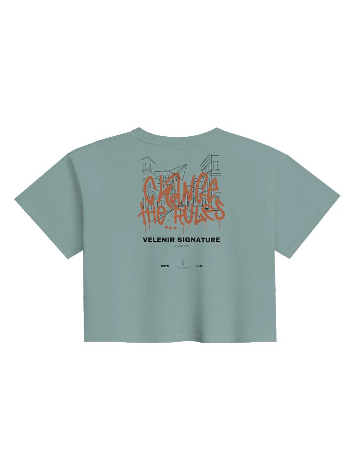Velenir Change The Rules Women's Premium Crop Top product image (13)
