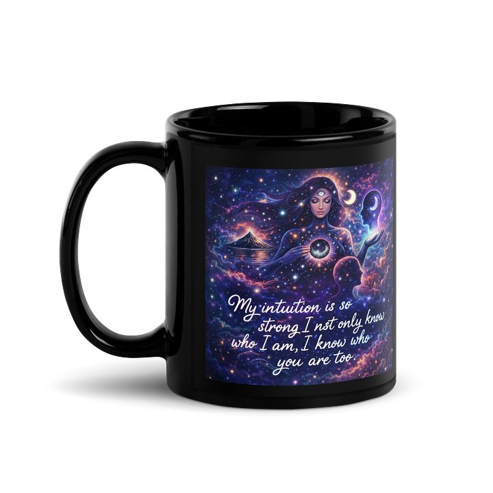 Intuitive Cosmic Connection -Black Mug product image (1)