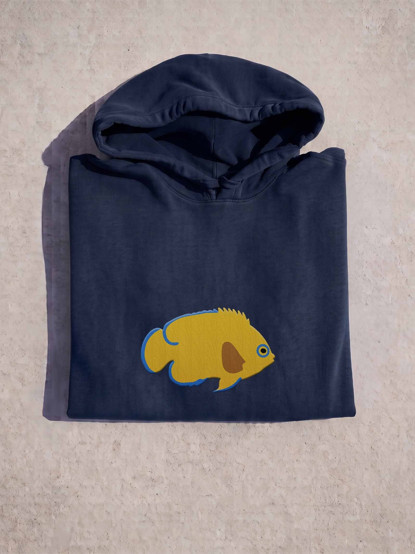 Lemonpeel Angelfish Embroidered Hoodie | Saltwater Reef Aquarium Fish & Ocean Lover Apparel product image (1)