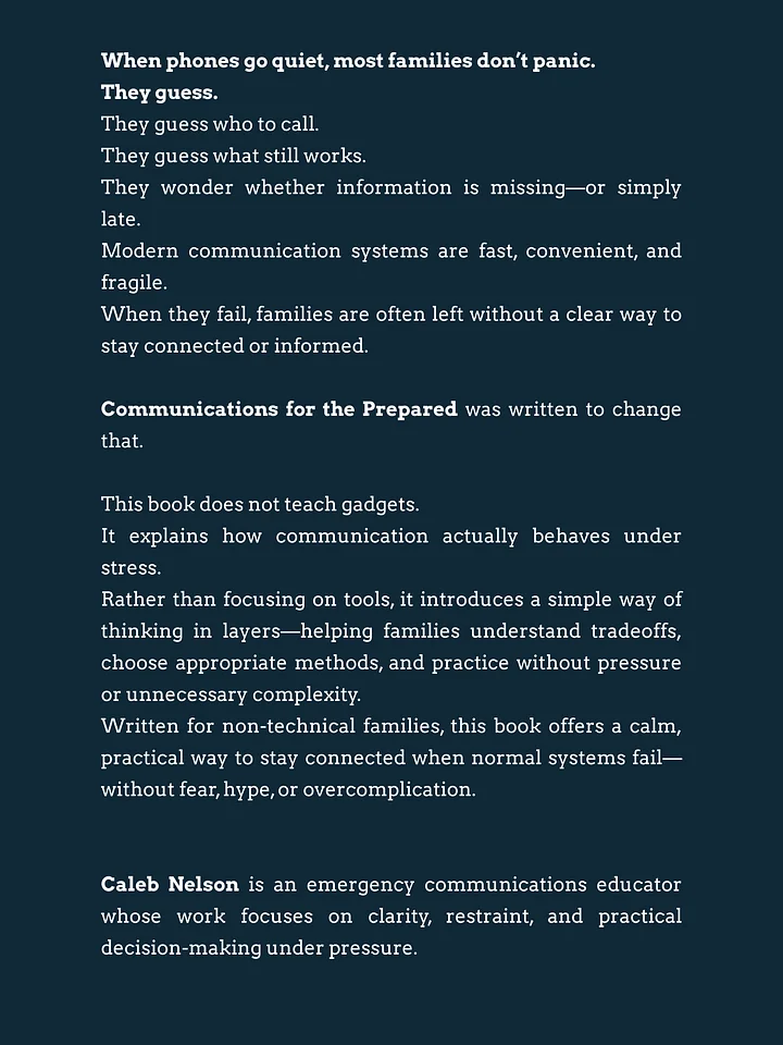 Communications for the Prepared product image (2)
