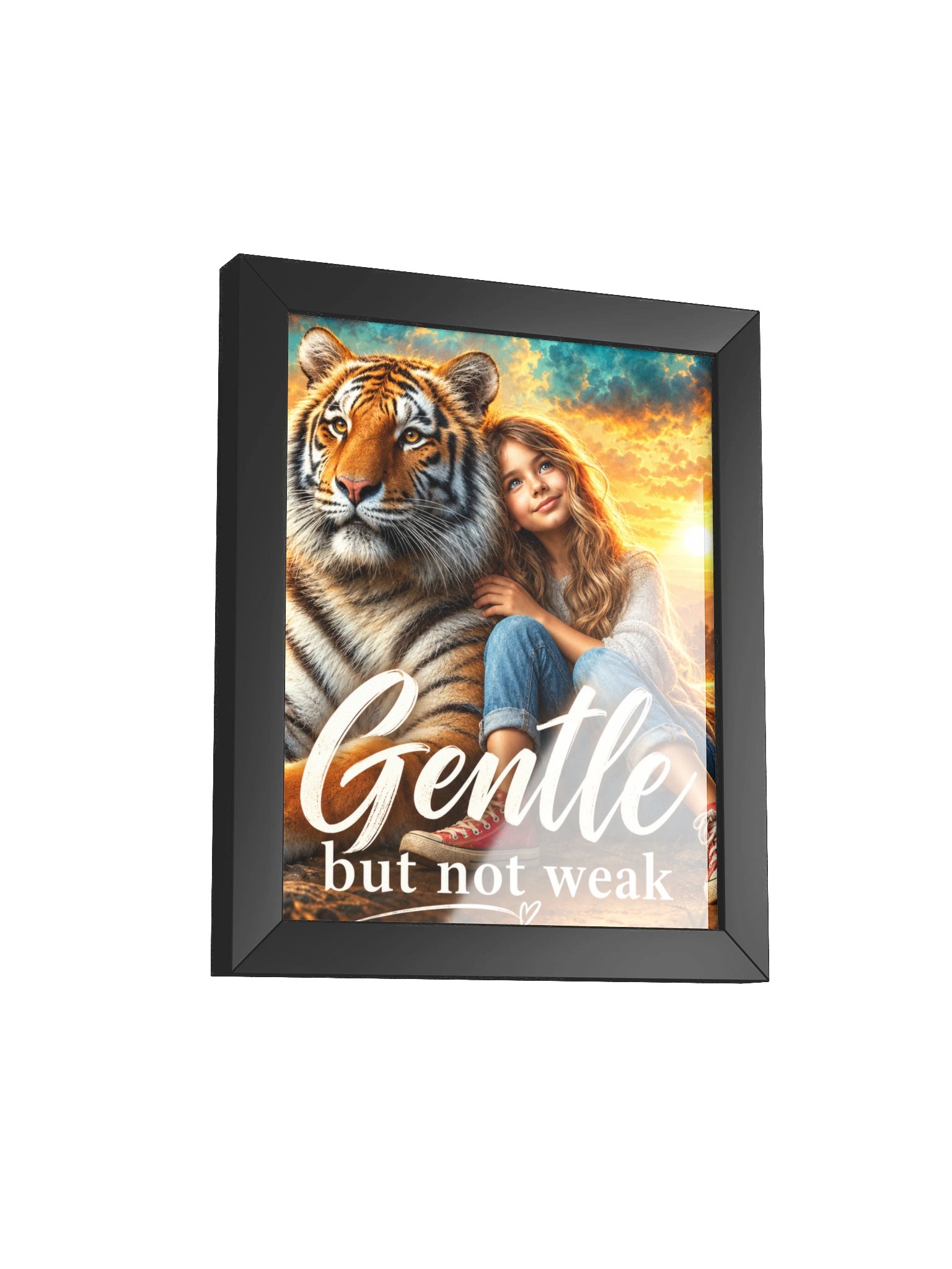 Gentle but Not Weak - Framed Christian Inspirational Wall Art product image (19)