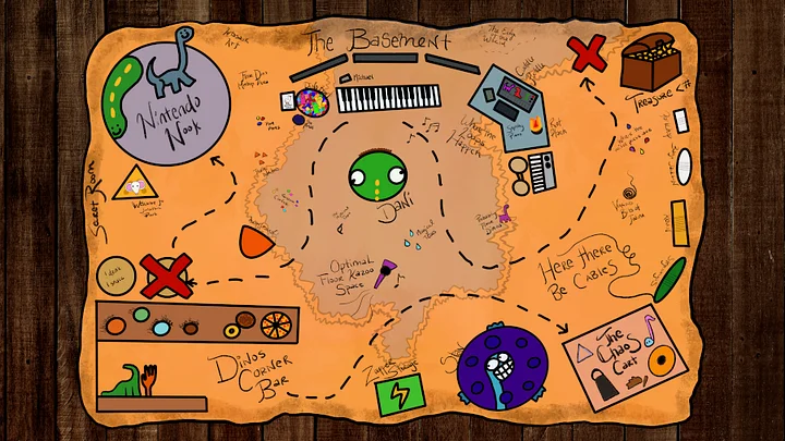 Basement Map Desktop Wallpaper product image (1)