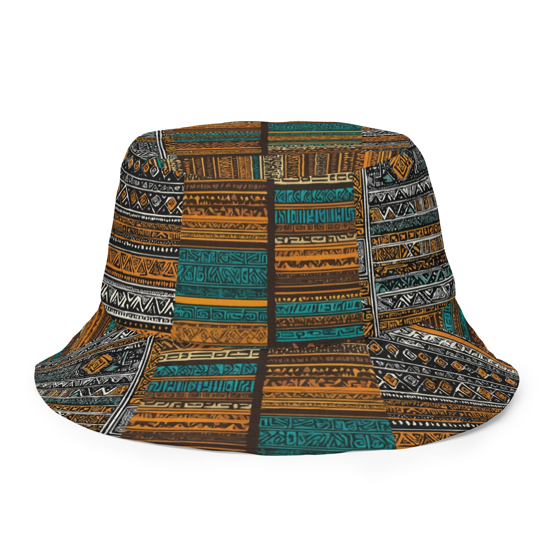 Tribal Ambassador Pattern - CaribbeanApples | Reversible Bucket Hat product image (3)