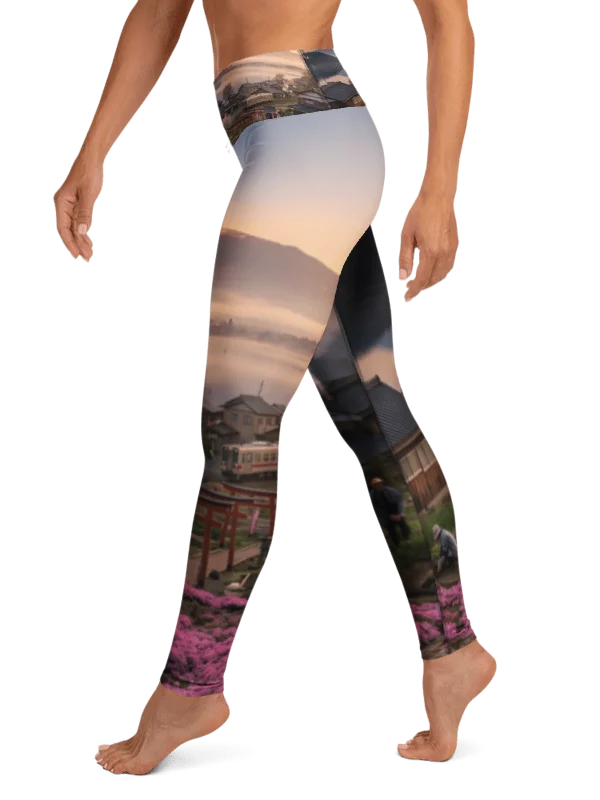 Mount Fuji High Waisted Yoga Leggings | Sun Protective Activewear product image (5)