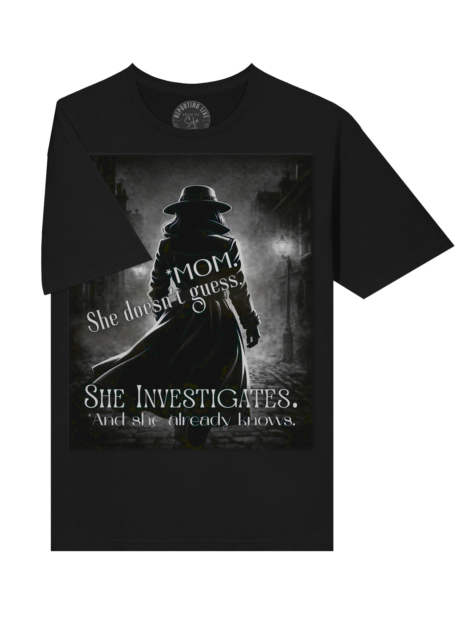 True Crime Mother’s Day Gift She Investigates Tee product image (7)