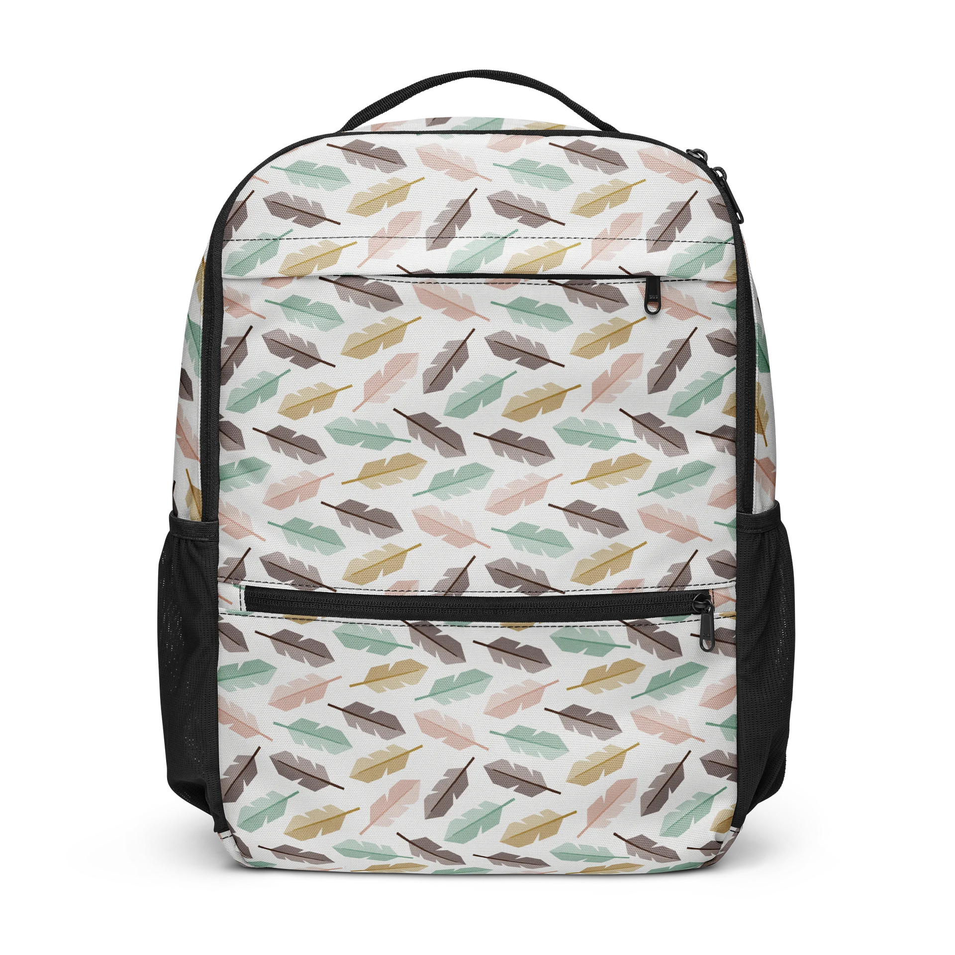 Mid-Century Modern Feathers Utility Backpack product image (1)