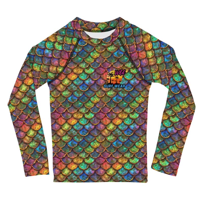 Wild Dragon Scale Kids Rash Guard #1 product image (1)