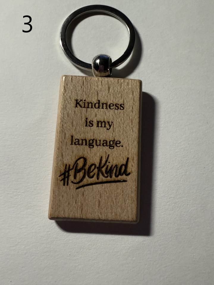 Wooden Engraved Neurodivergent Keychains | ADHD, Autism, Anxiety, and More (3) product image (3)