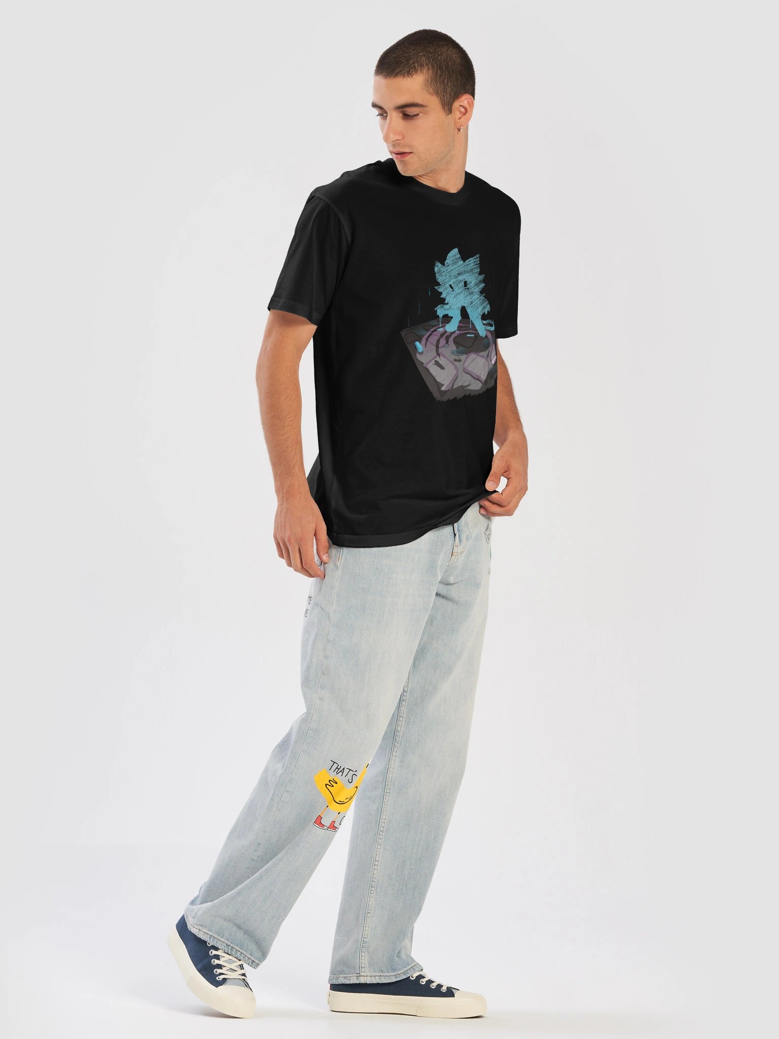 Minty Chalk Drawing Shirt product image (2)