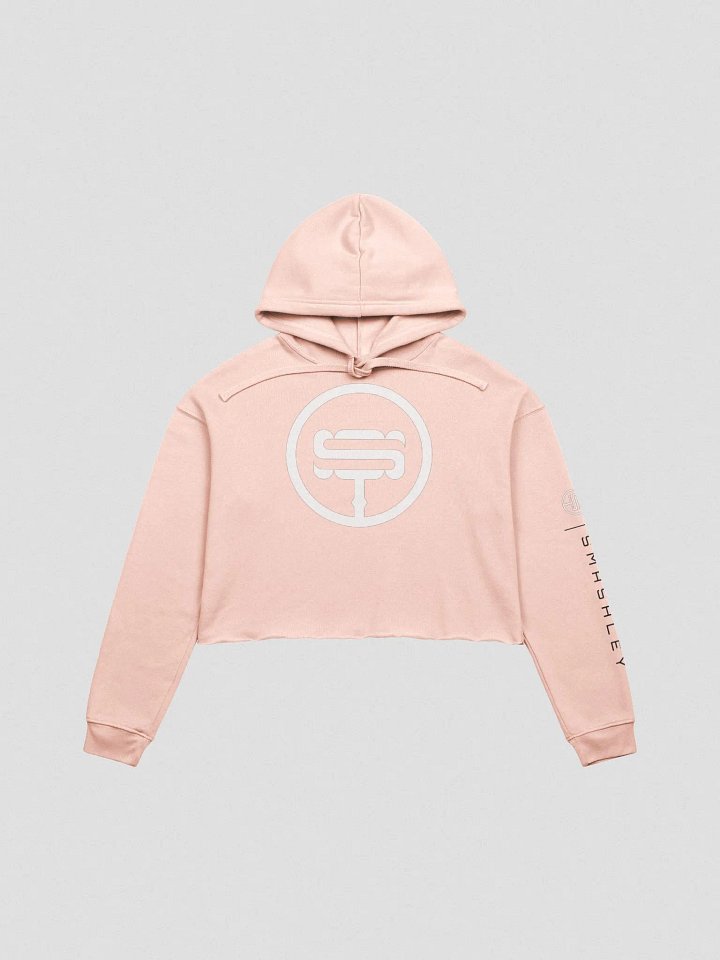 Smashley Cropped Hoodie - Pink/White Edition product image (2)