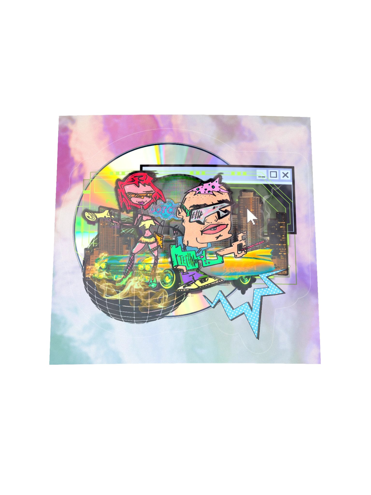 RIDE OR DIE Holo Sticker product image (1)