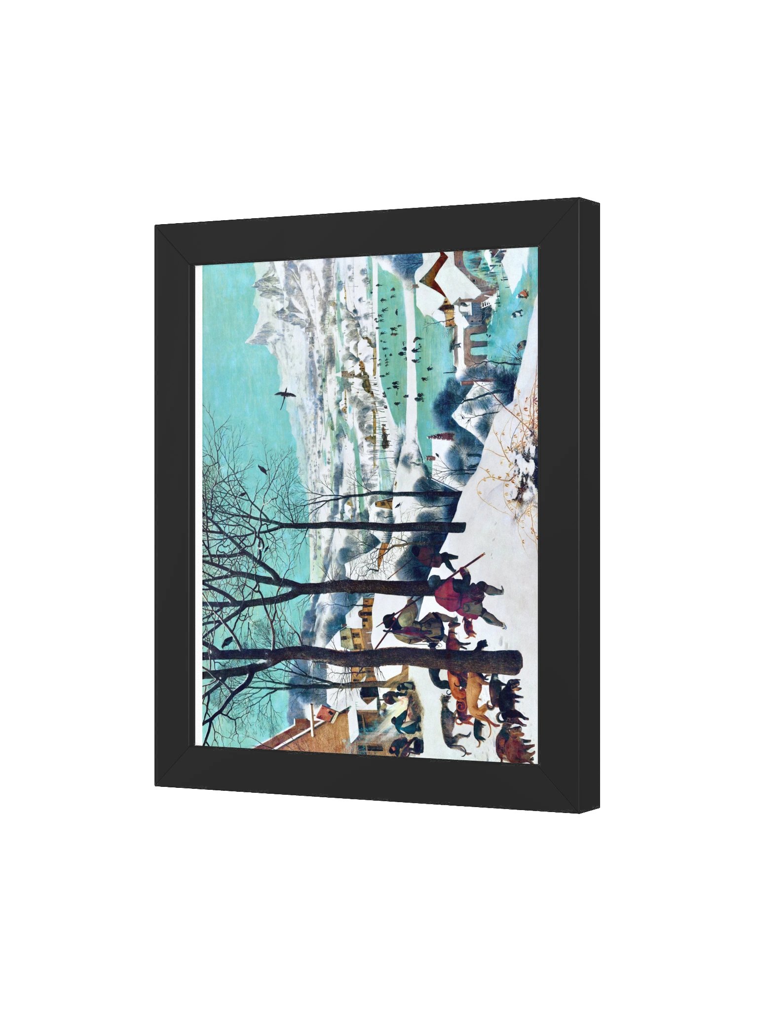 Hunters in the Snow (Winter) — Small Framed Matte Poster product image (7)