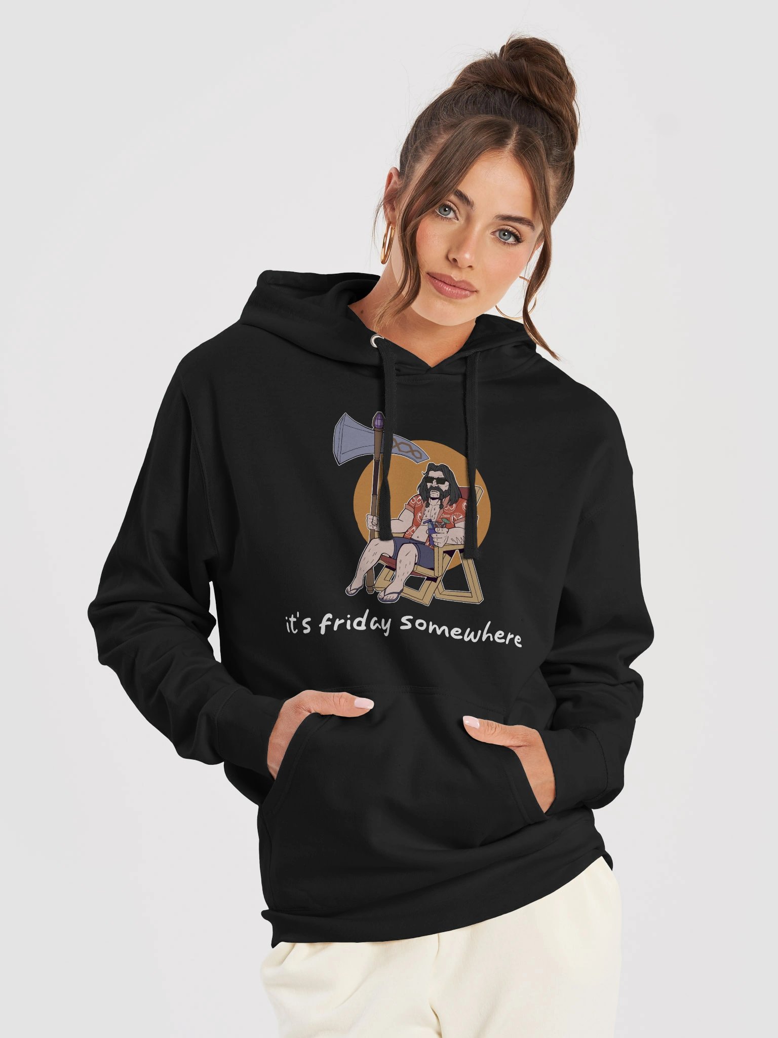 It's Friday Somewhere Hoodie (White Text) product image (19)
