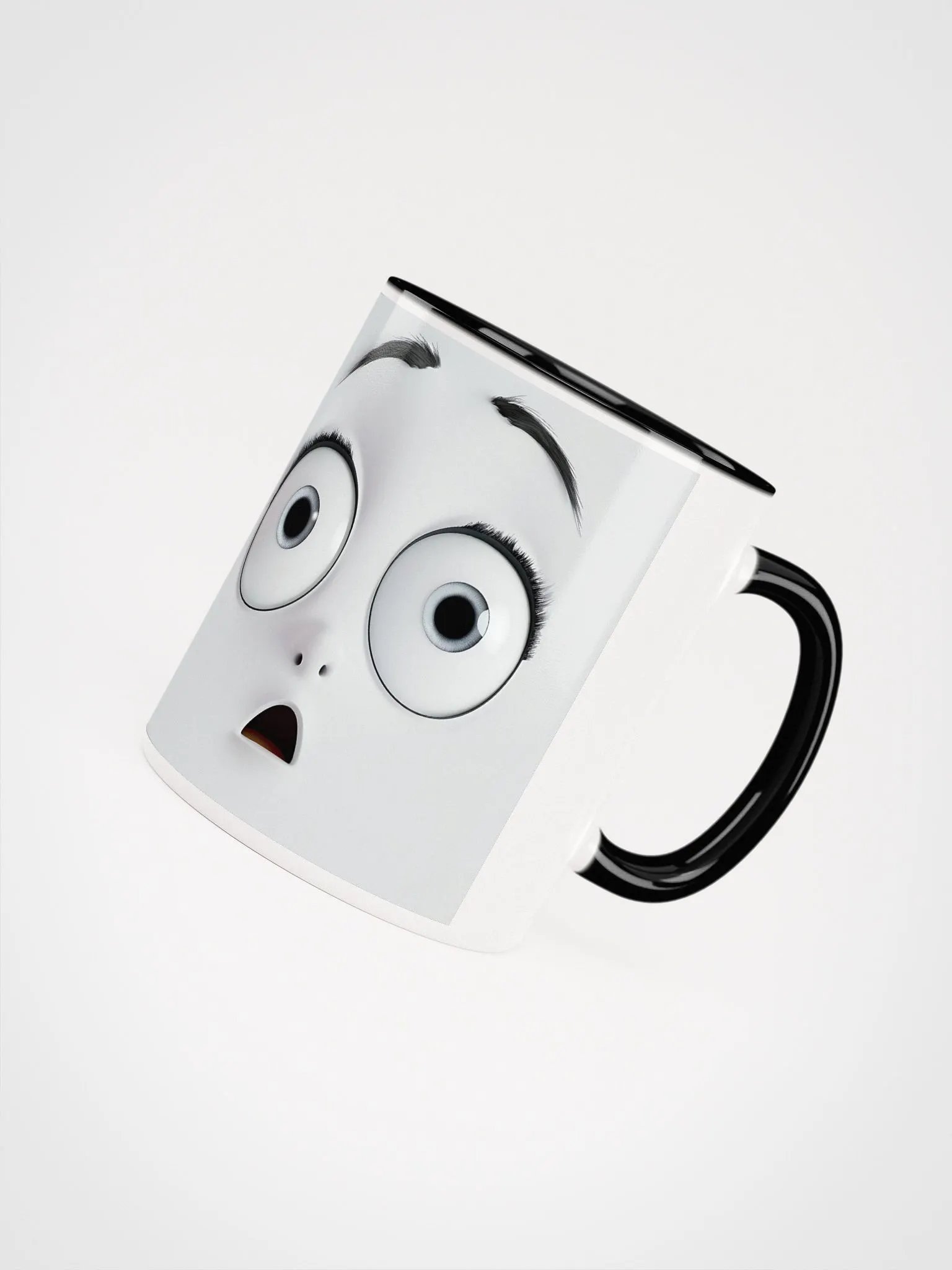 Wide-Eyed Surprise Ceramic Mug product image (8)
