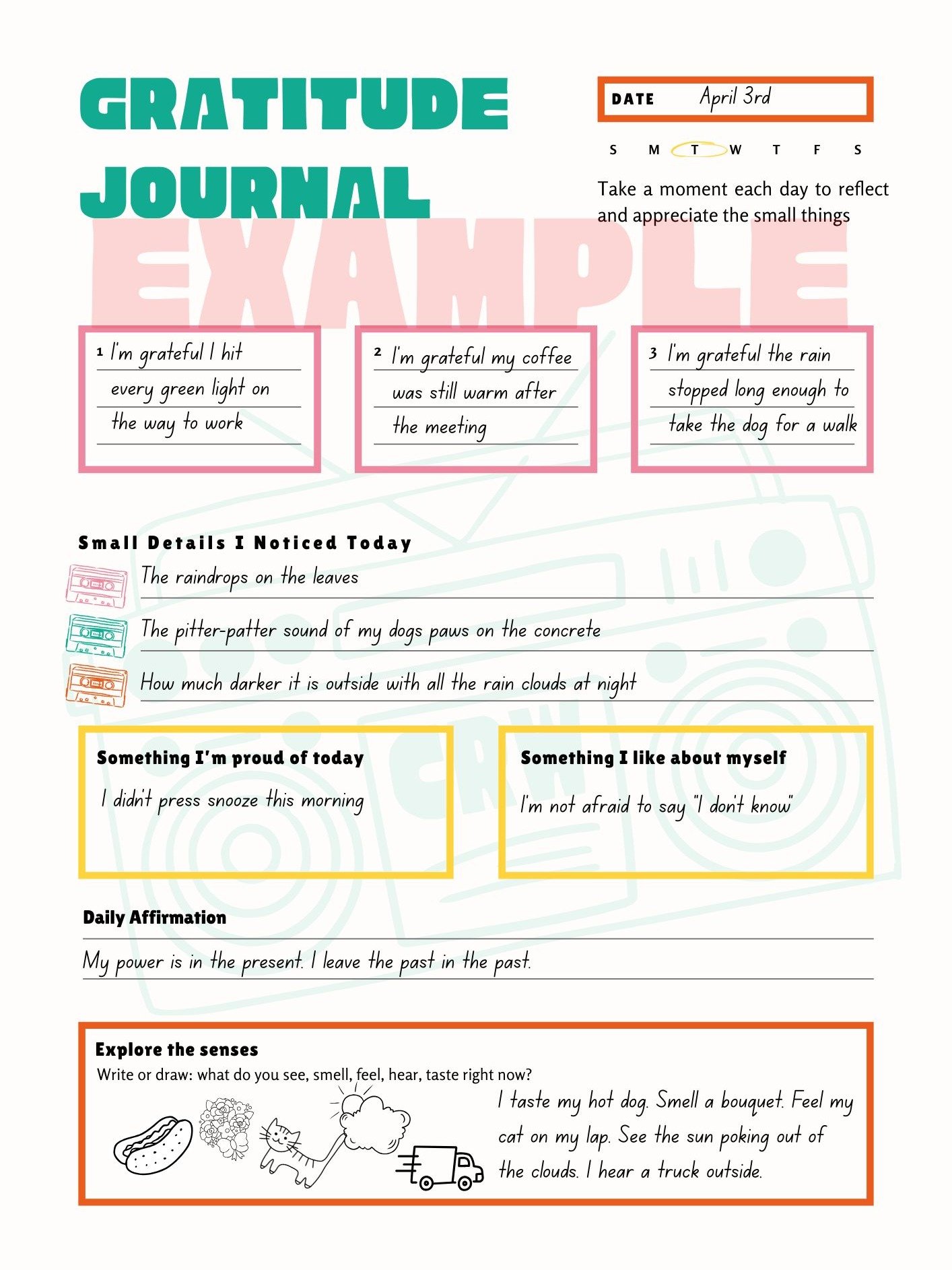 Downloadable Gratitude PDF with Printer Friendly Version product image (3)