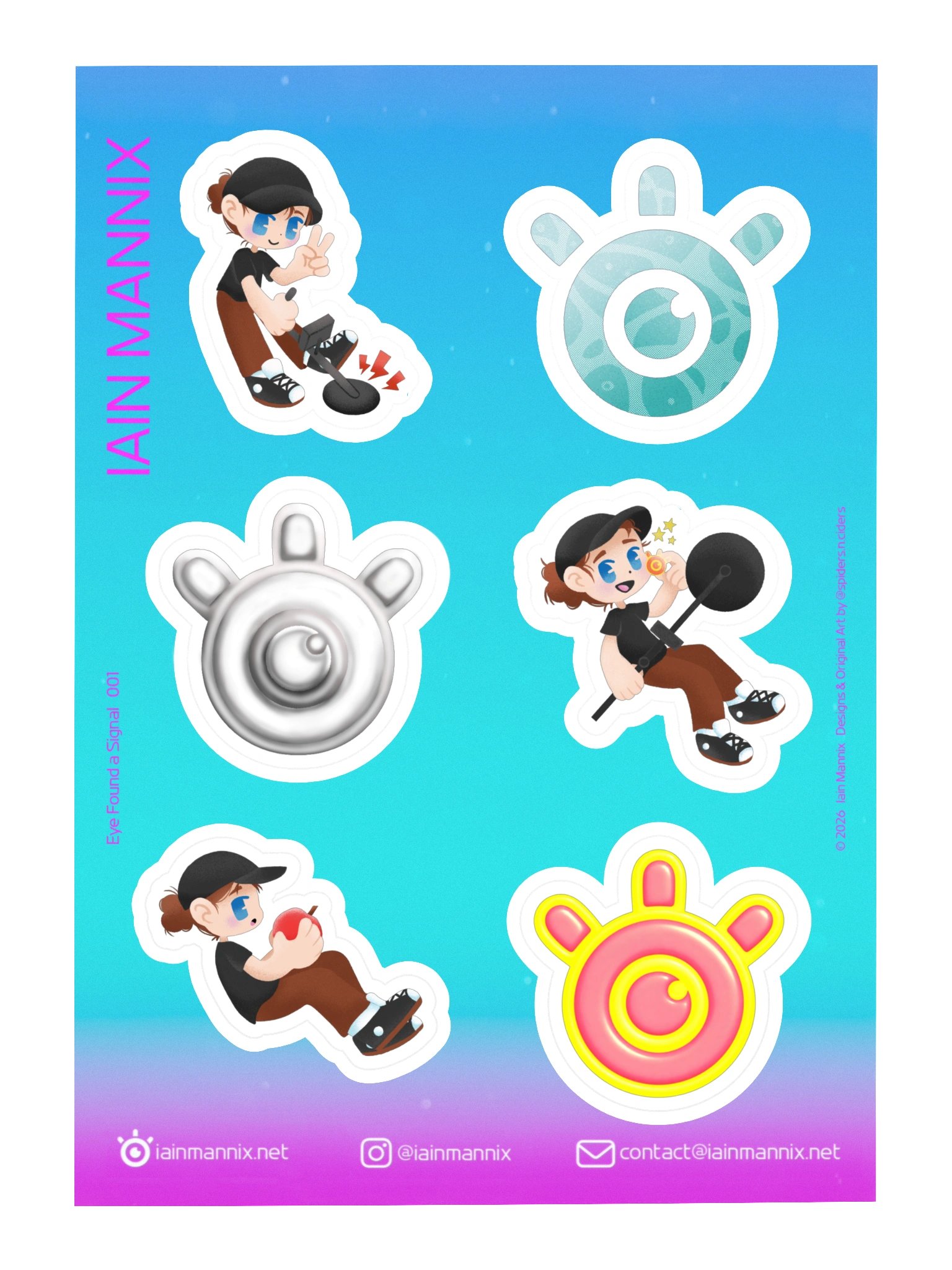 Eye Found a Signal Sticker Sheet 001 product image (3)
