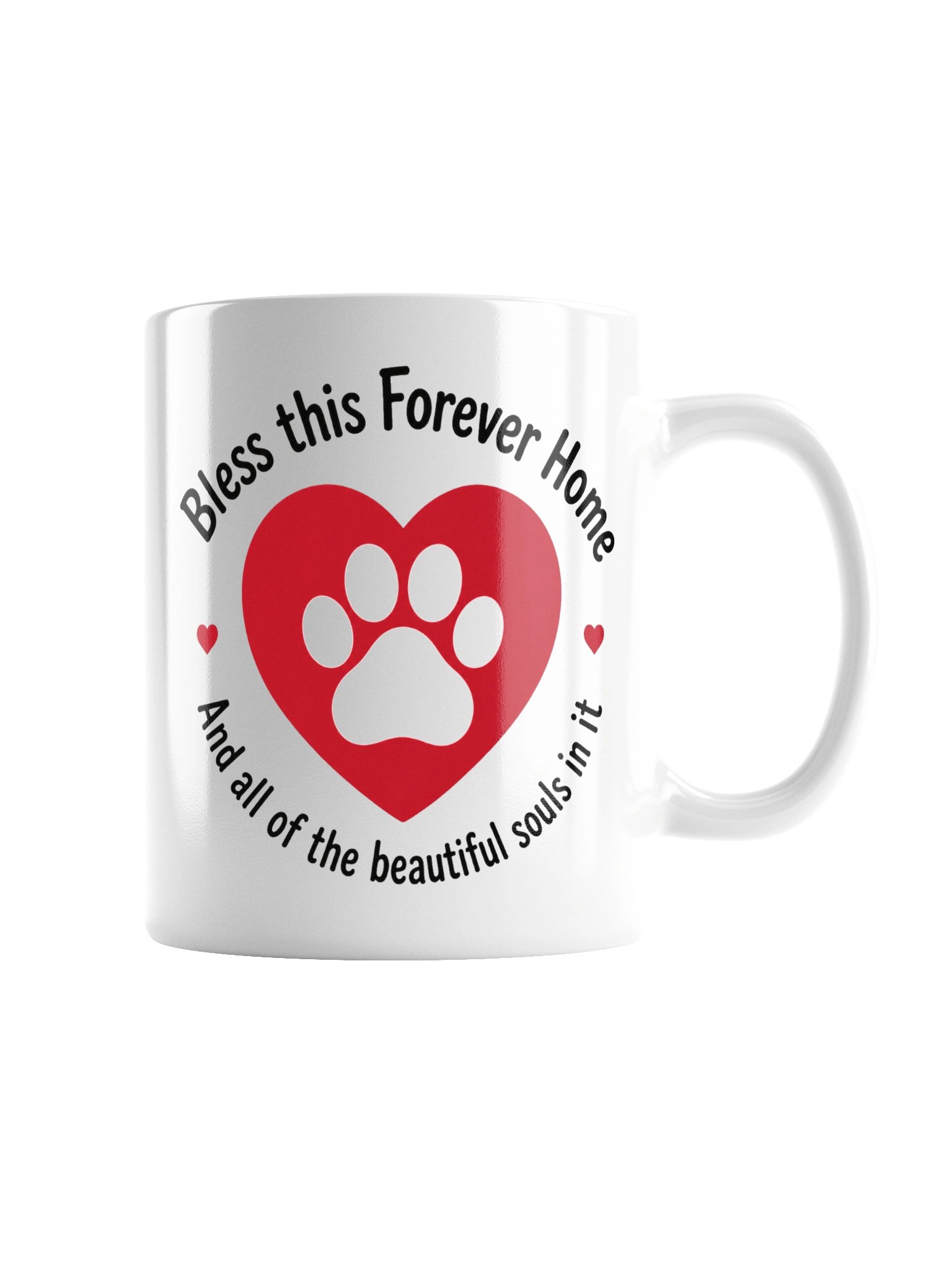 Bless this Forever Home Paw and Heart Mug product image (2)