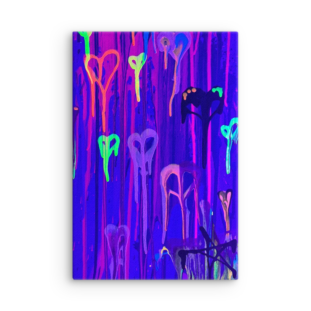 Dripping Hearts UV Canvas Print product image (3)
