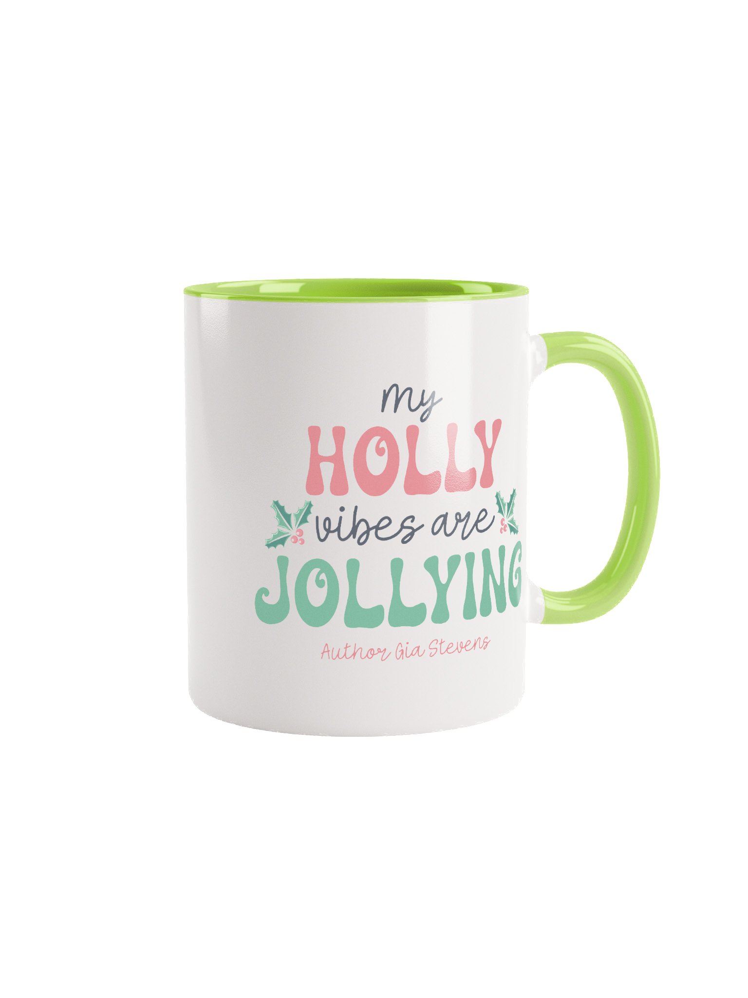 Holly Jolly Vibes Festive Ceramic Mug product image (2)