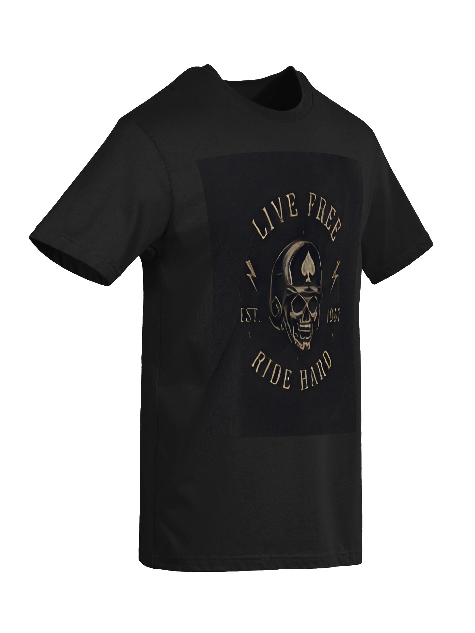 Gold Spade Hooded Skull Tee product image (6)