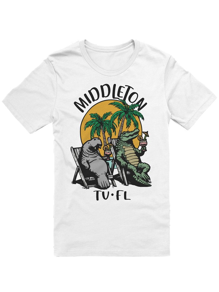 Middleton TV Florida USA Fun Manatee Alligator Design T-shirt product image (3)