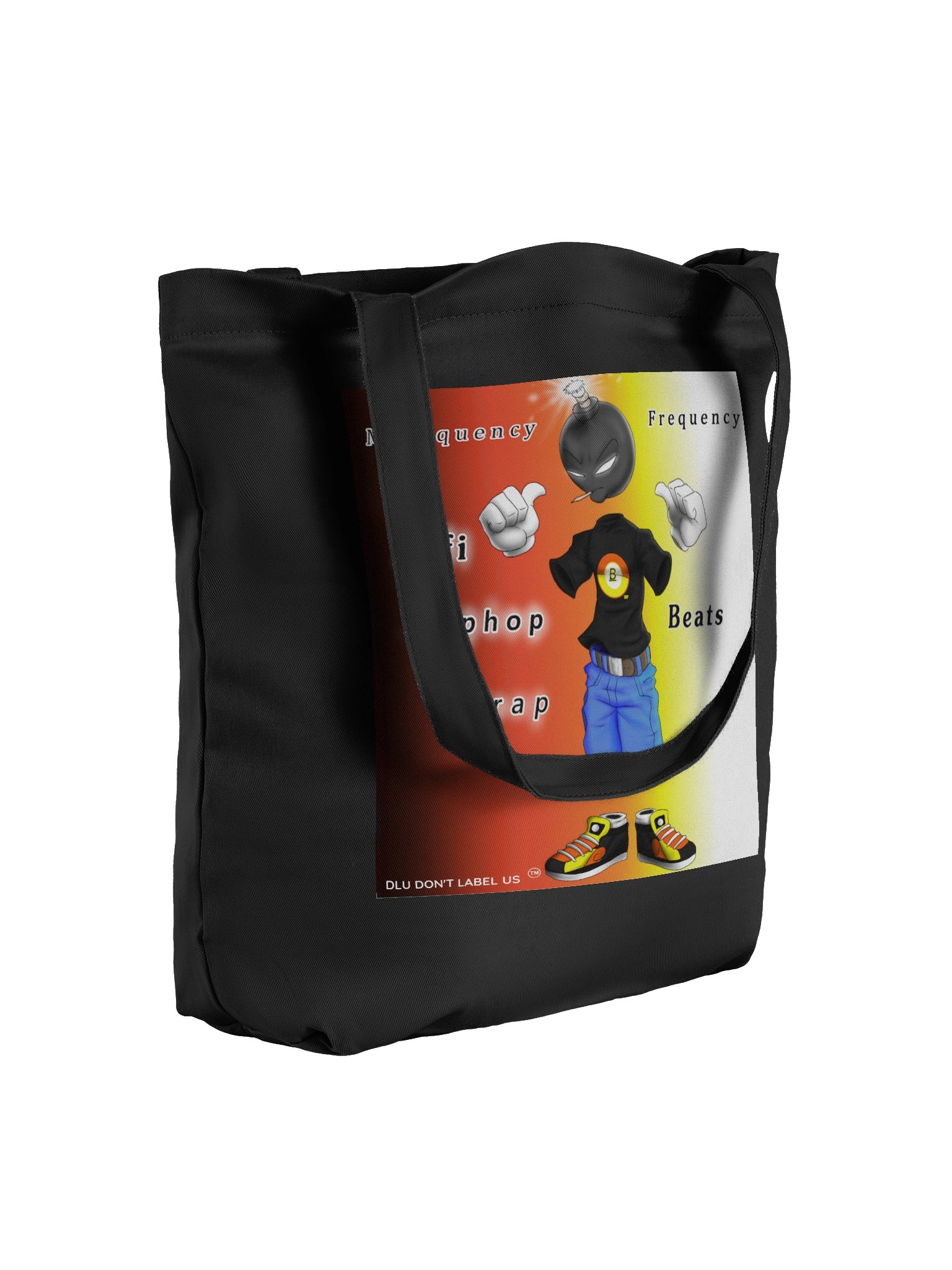 DLU DON’T LABEL US® MusEquency Cartoon Tote Bag product image (4)