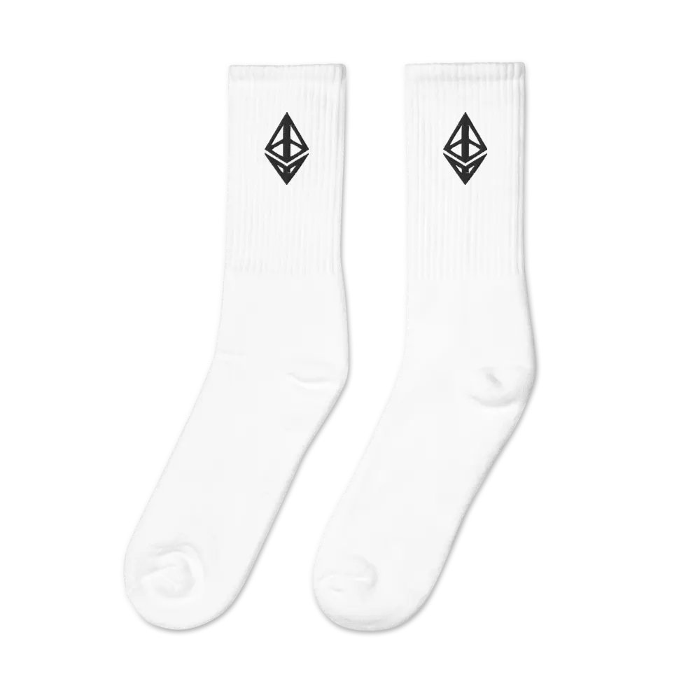 Ethereum Socks - white product image (4)