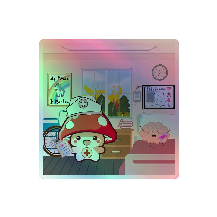My Brain Is Broken | Holo Sticker product image (2)