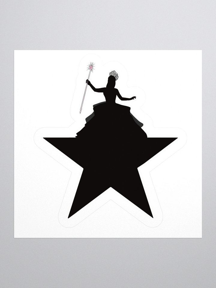 Glinda Hamilton Crossover Sticker – Kiss-Cut Vinyl – Wicked Broadway Mashup product image (3)