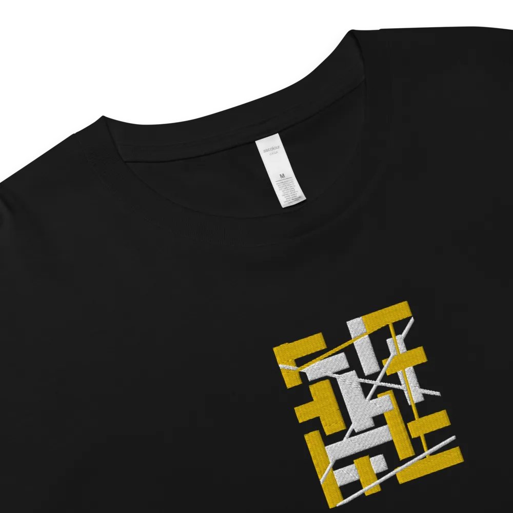 Black Background Golden Geometric Square Rectangle Line Pattern product image (3)
