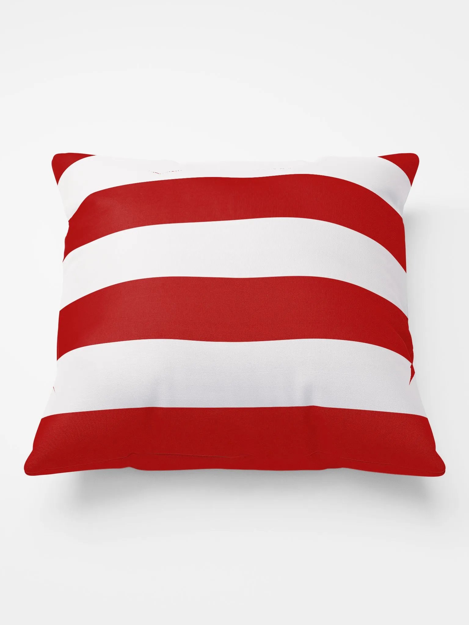 Red & White Stripes Pattern Modern Throw Pillow product image (1)
