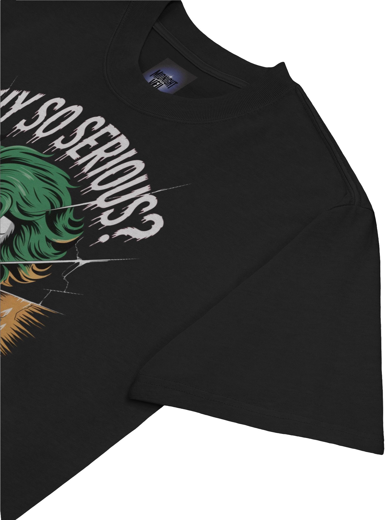 Joker 'Why So Serious?' Shattered Veil Oversized Faded T-Shirt product image (7)