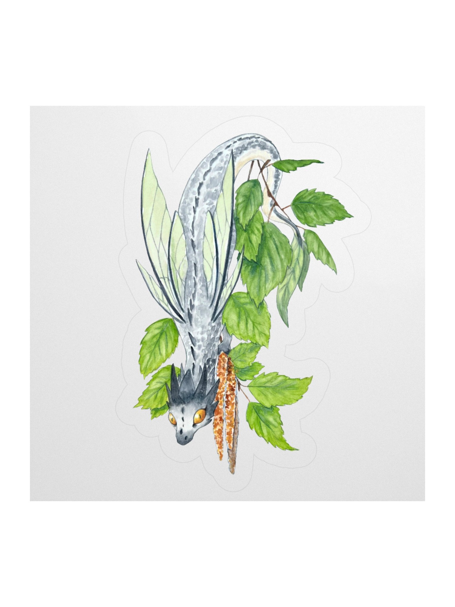 Birch Tree Dragon Sticker product image (1)