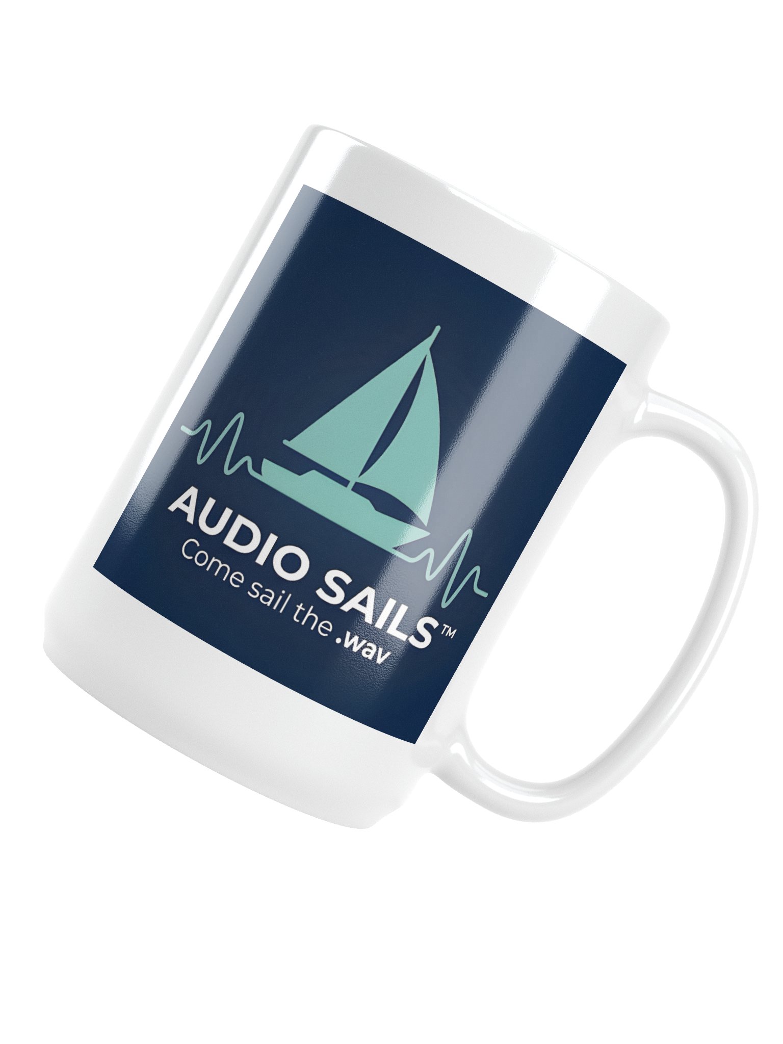 Audio Sails 'Come sail the .wav' Mug product image (6)