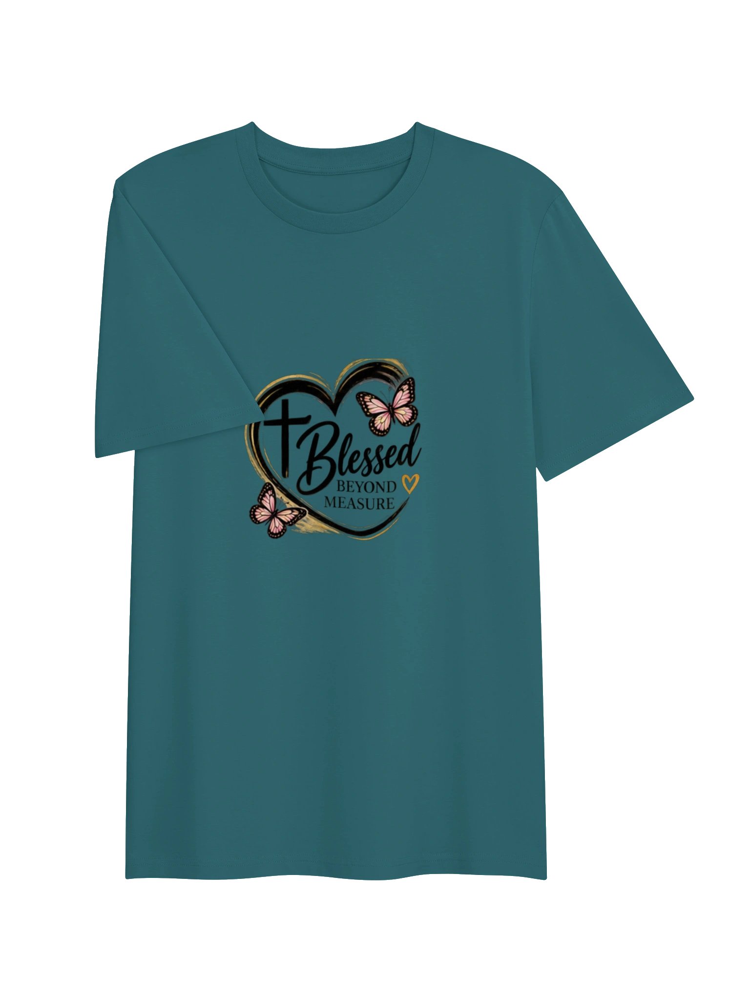 Blessed Beyond Measure Heart Christian Tee product image (17)