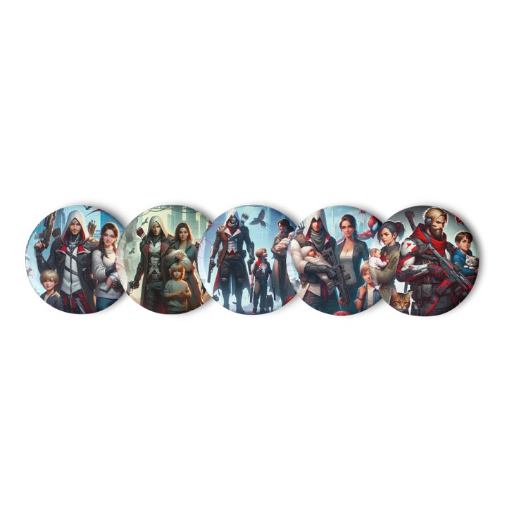 Carteriety Family Pin Button Set product image (2)