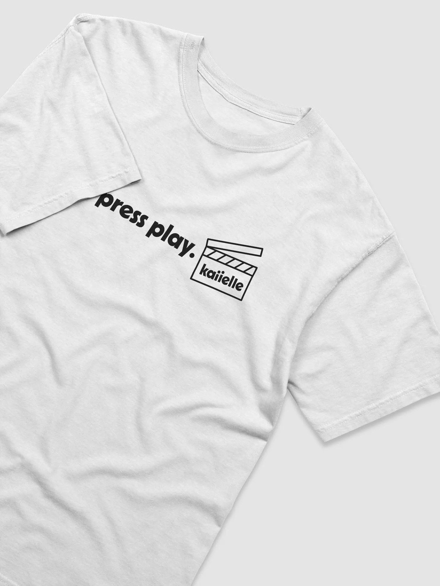 Let's Press Play Tee [Dark Text] product image (3)