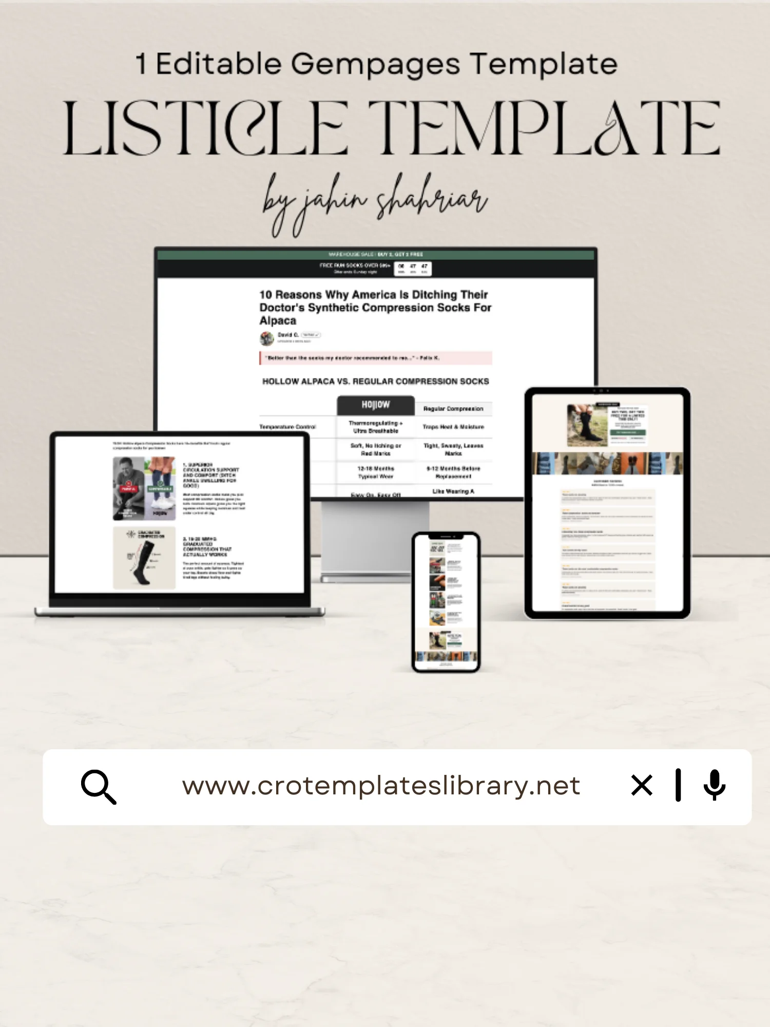 10 Reasons Hollow Socks Gempages Listicle Template product image (1)